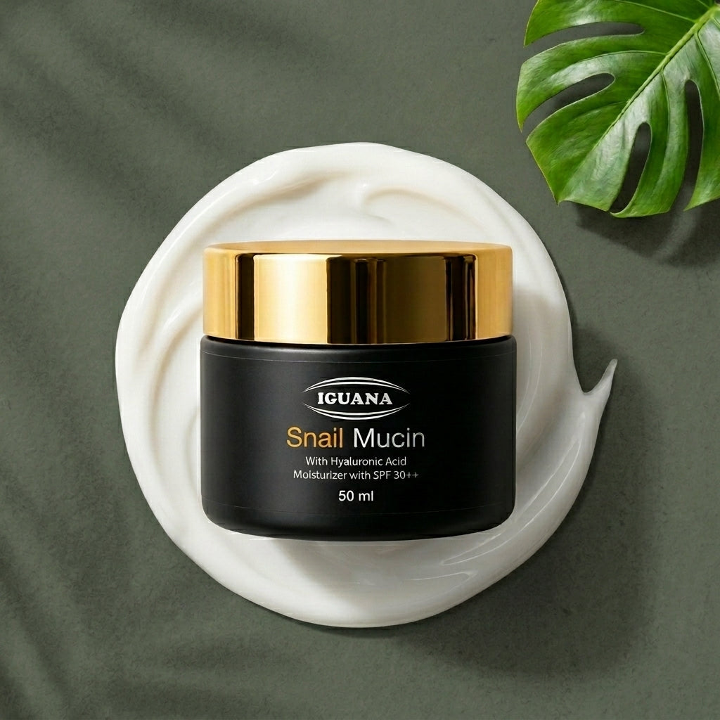 Snail Mucin + Hyaluronic Acid + SPF 30++ Moisturiser for Indian Skin