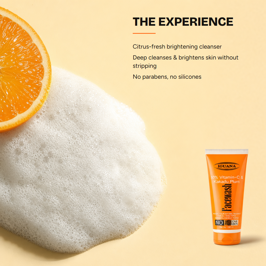 10% Vitamin-C & Kakadu Plum Face Wash — experience