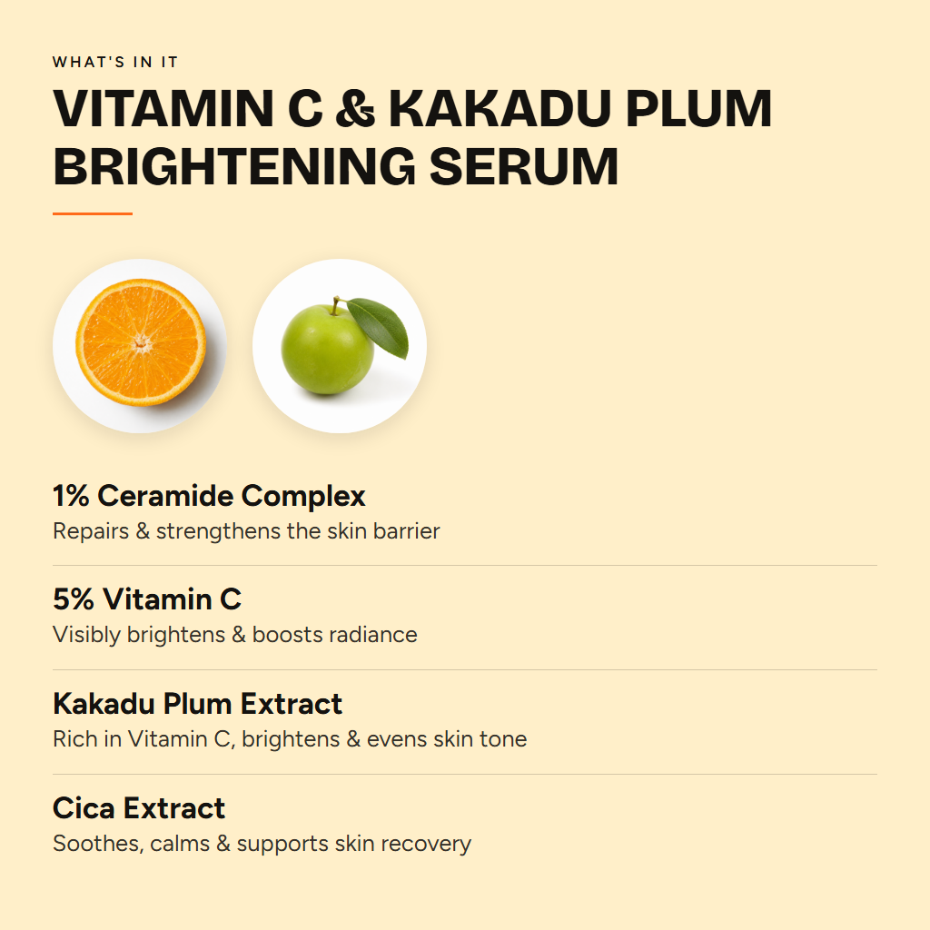 10% Vitamin C + Kakadu Plum Brightening Serum | Iguana Skincare — ingredients