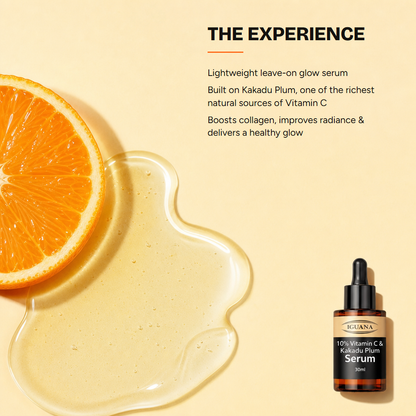 10% Vitamin C + Kakadu Plum Brightening Serum | Iguana Skincare — experience