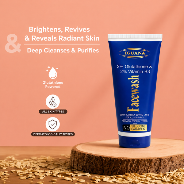 2% Glutathione + 2% Vitamin B3 Skin Glow Combo Facewash and Serum