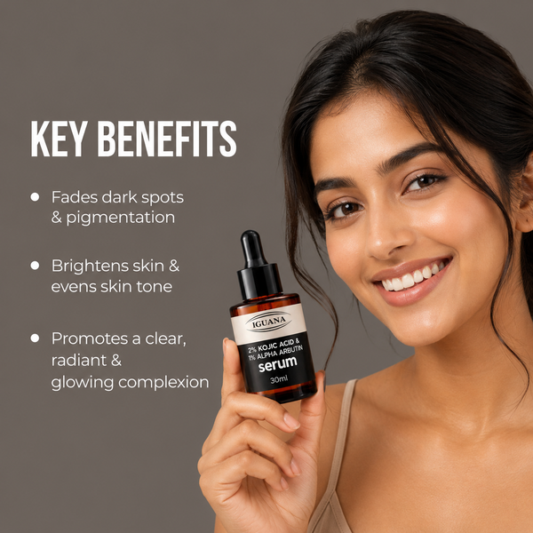 2% Kojic Acid & 1% Alpha Arbutin face serum