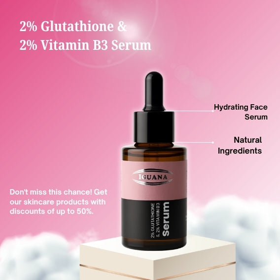 Iguana Anti-Dark Spot Serum – 2% Glutathione & Vitamin B3 Formula