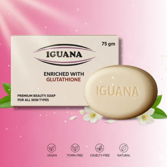 Iguana Premium Glutathione Beauty Soap – Brightening & Cleansing Bar

