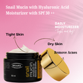 Snail Mucin HA Moisturizer SPF 30++ – Hydrating, Brightening, and Protective Skincare