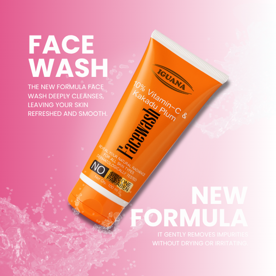Vitamin C Face Wash by Iguana – Kakadu Plum Deep Cleansing Formula