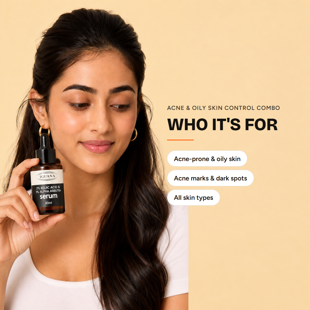 Acne & Oily Skin Control Combo Face wash + Serum + Moisturiser — who it's for