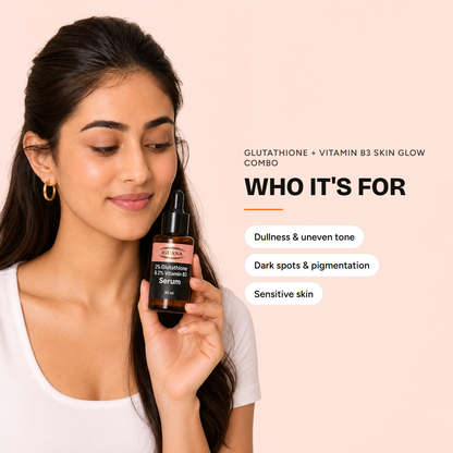 2% Glutathione + 2% Vitamin B3 Skin Glow Combo Facewash and Serum — who it's for