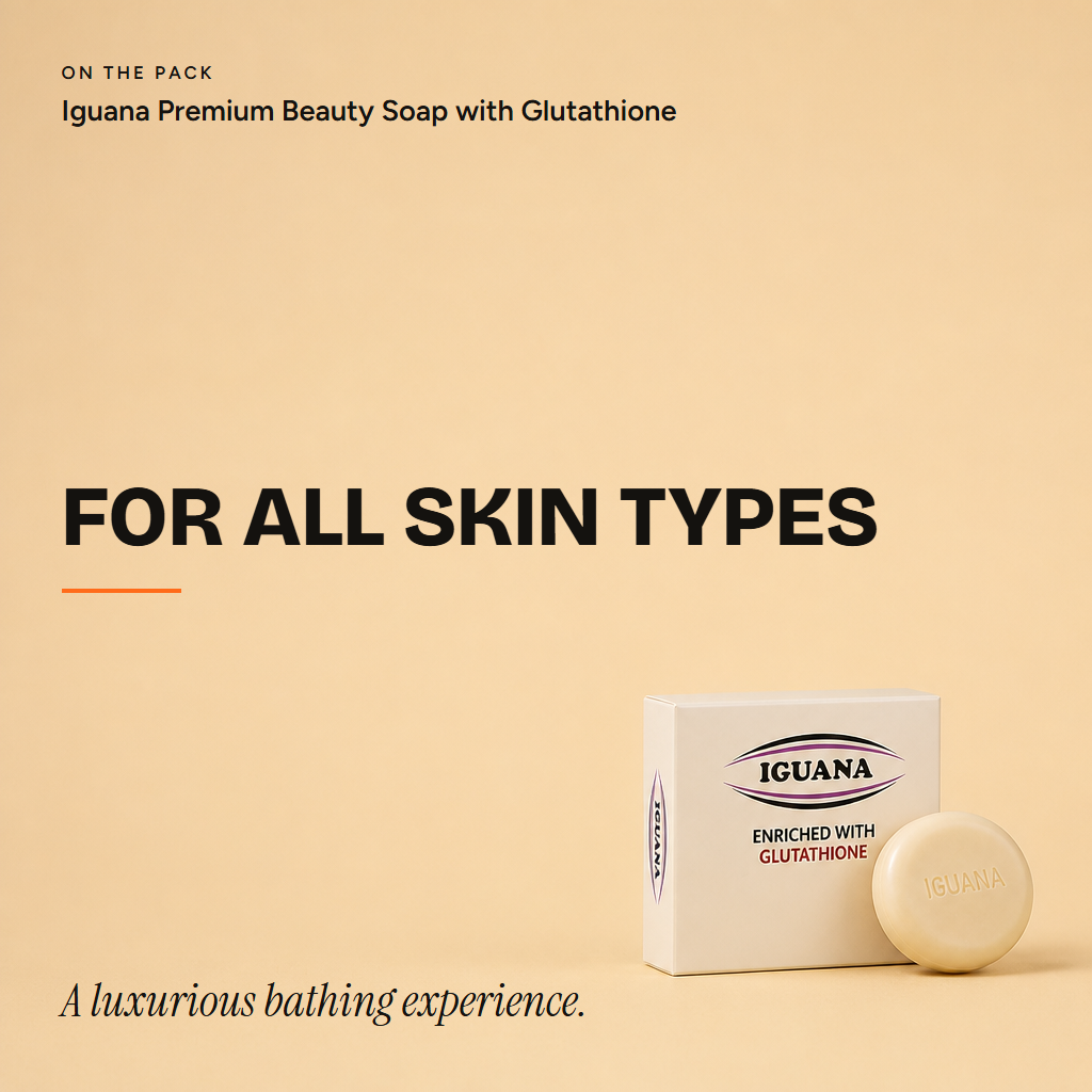 Iguana Premium Beauty Soap with Glutathione — proof