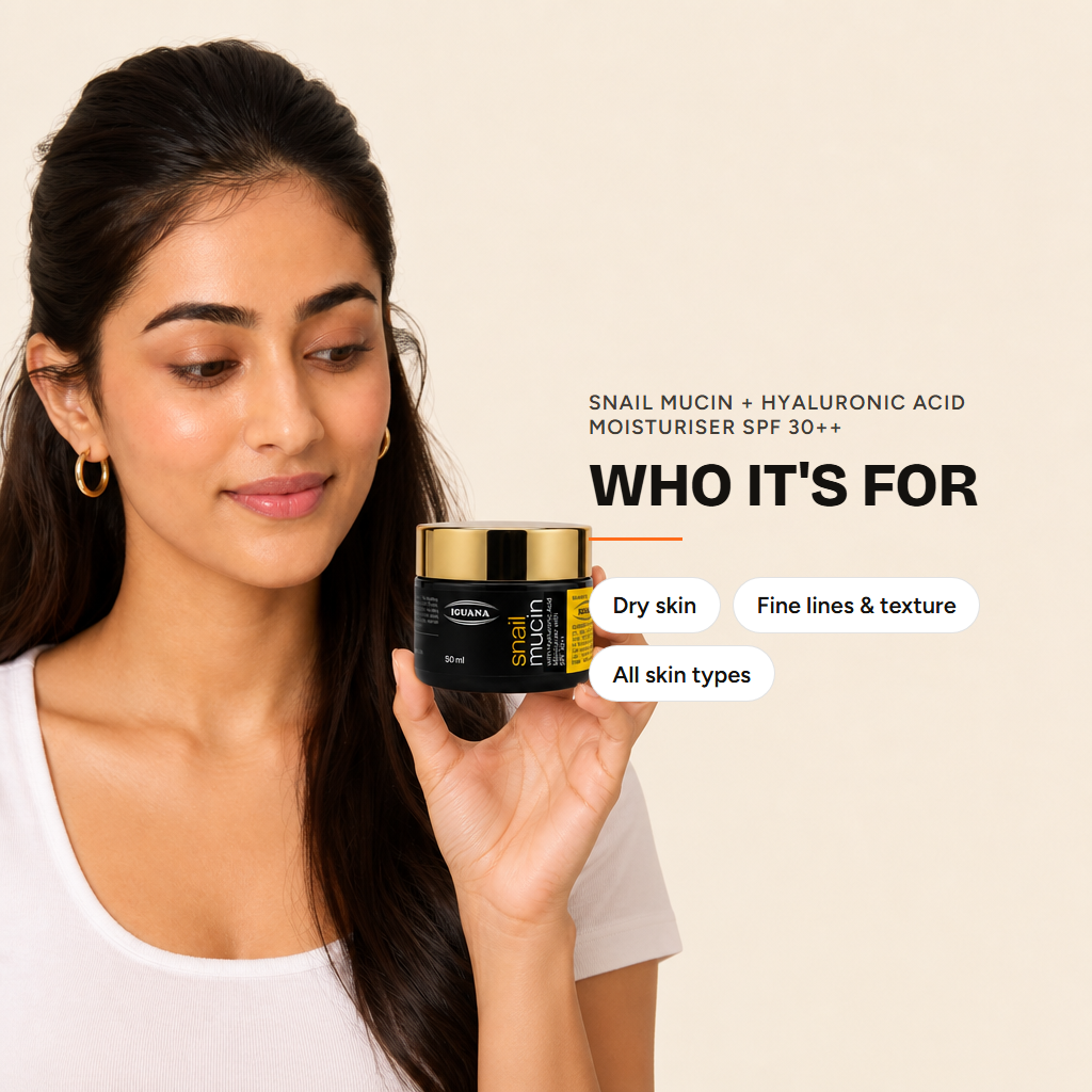 Snail Mucin with Hyaluronic Acid Moisturizer with SPf 30 ++ — who it's for