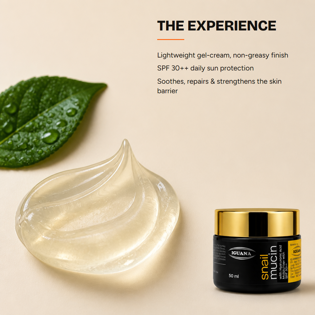 Snail Mucin with Hyaluronic Acid Moisturizer with SPf 30 ++ — experience