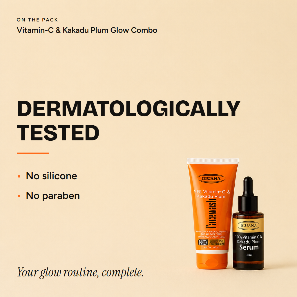 10% Vitamin-C & Kakadu Plum Glow Combo Facewash and Serum — proof